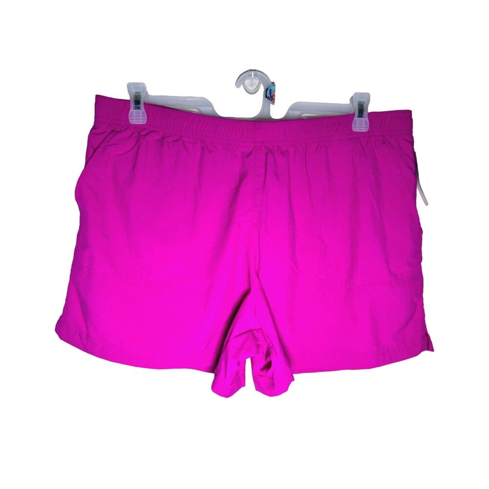NWT Columbia Women’s Sandy River Pink Shorts Outdoor Reg Fit XL 5” Zip Pockets